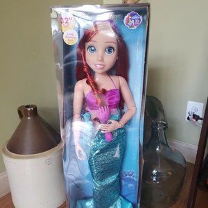 Disney Ariel the little mermaid princess 32” tall my size doll